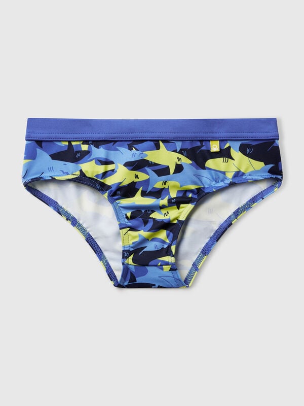 Braguita de baño con estampado de tiburones Niño