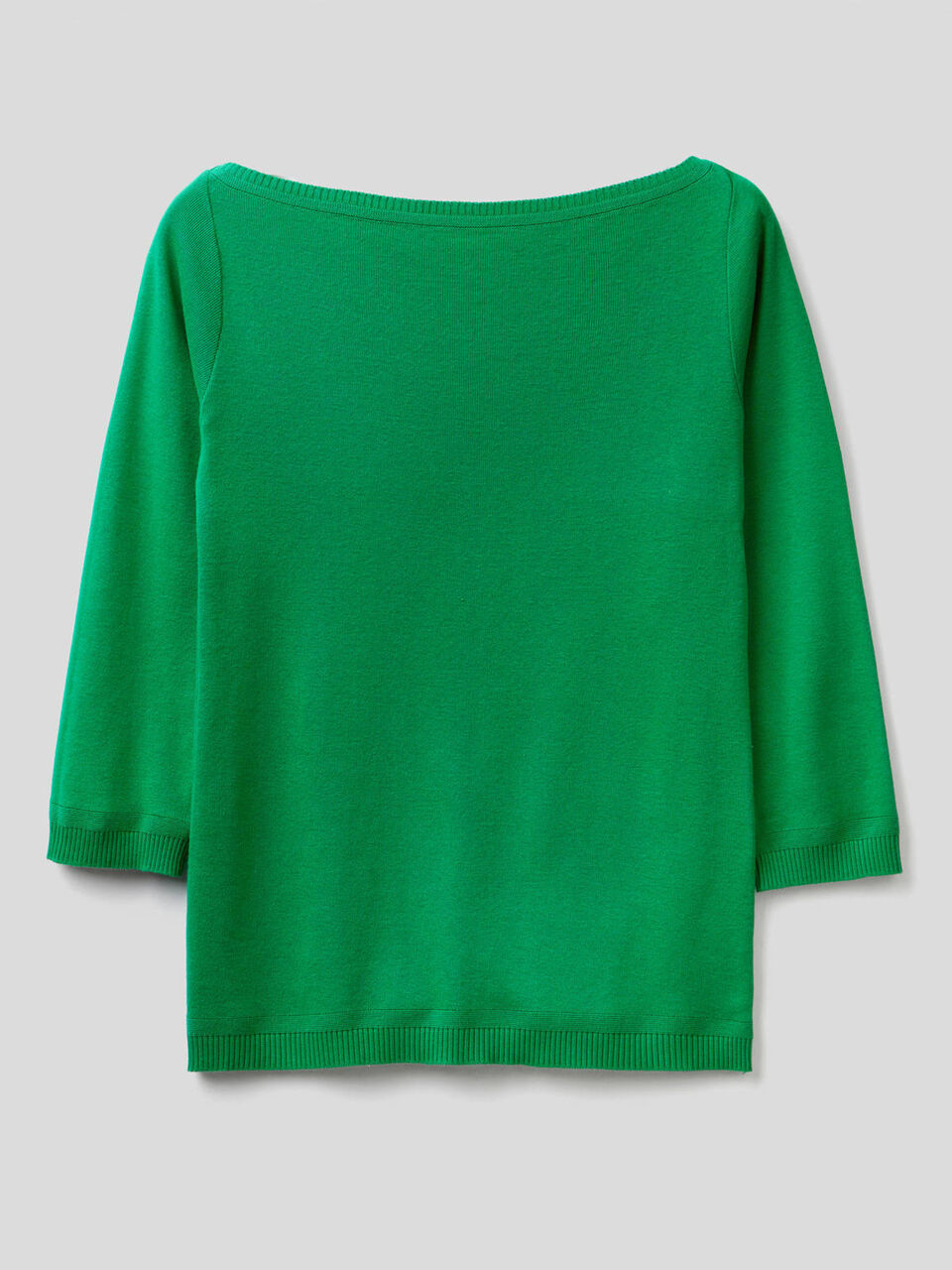 Jersey de 100 % algodón con escote barco image number 1