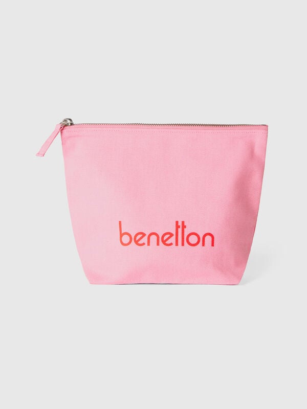 Bolso plano rosa de 100 % algodón