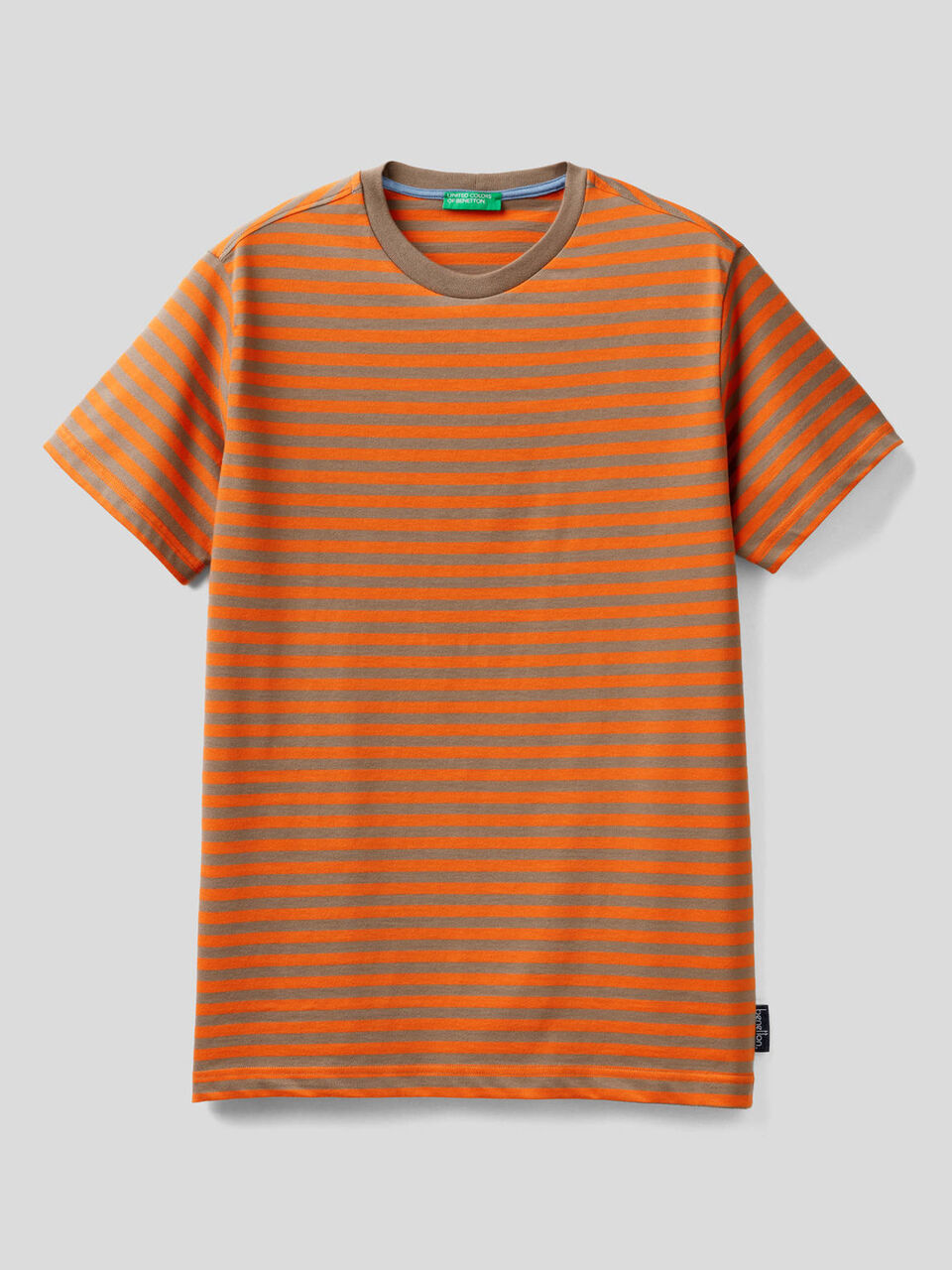 Camiseta de rayas de 100 % algodón orgánico image number 1