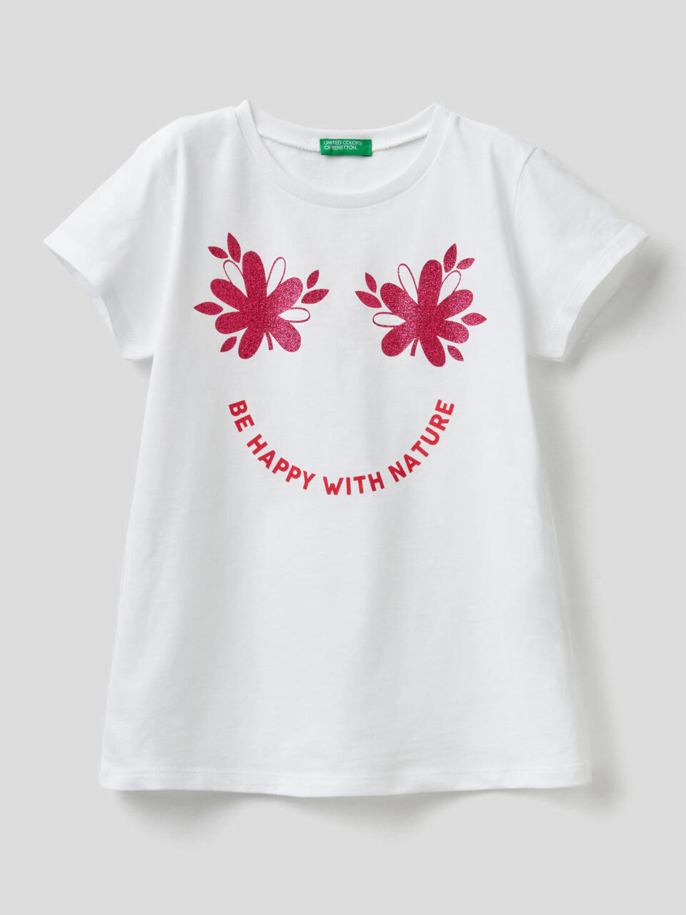 Camiseta con estampado de glitter image number 1