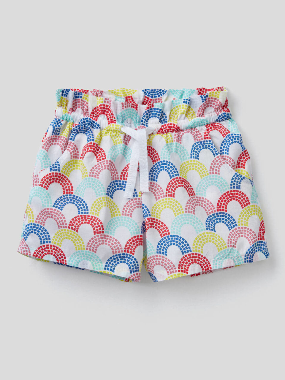 Pantalón corto estampado de 100% algodón image number 1