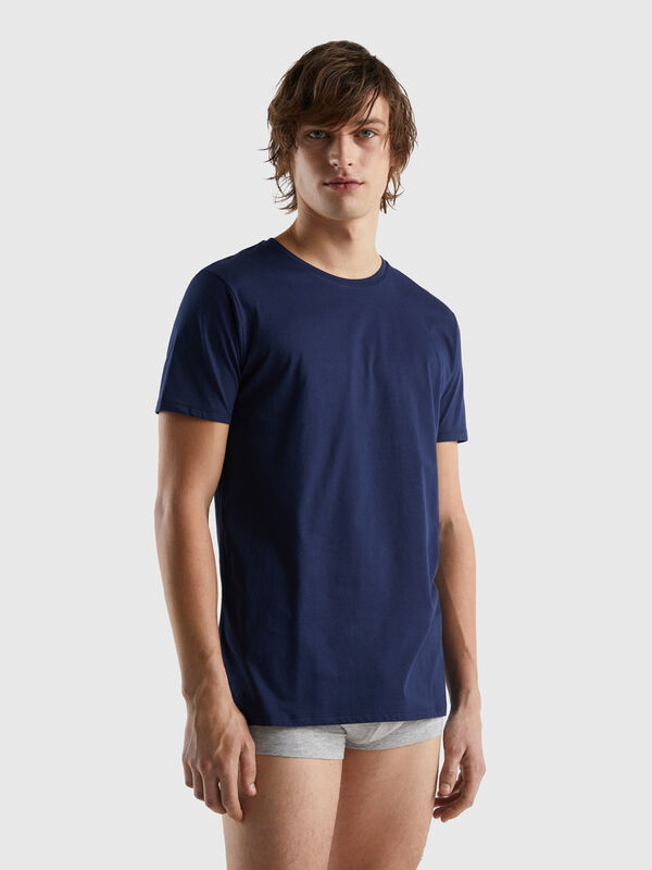 Camiseta de algodón de fibra larga Hombre