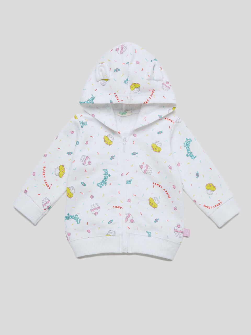 Sudadera estampada con capucha image number 1