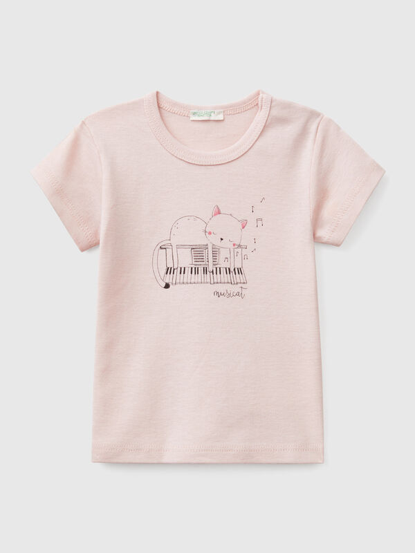 Camiseta de manga corta de algodón  Recién nacidos