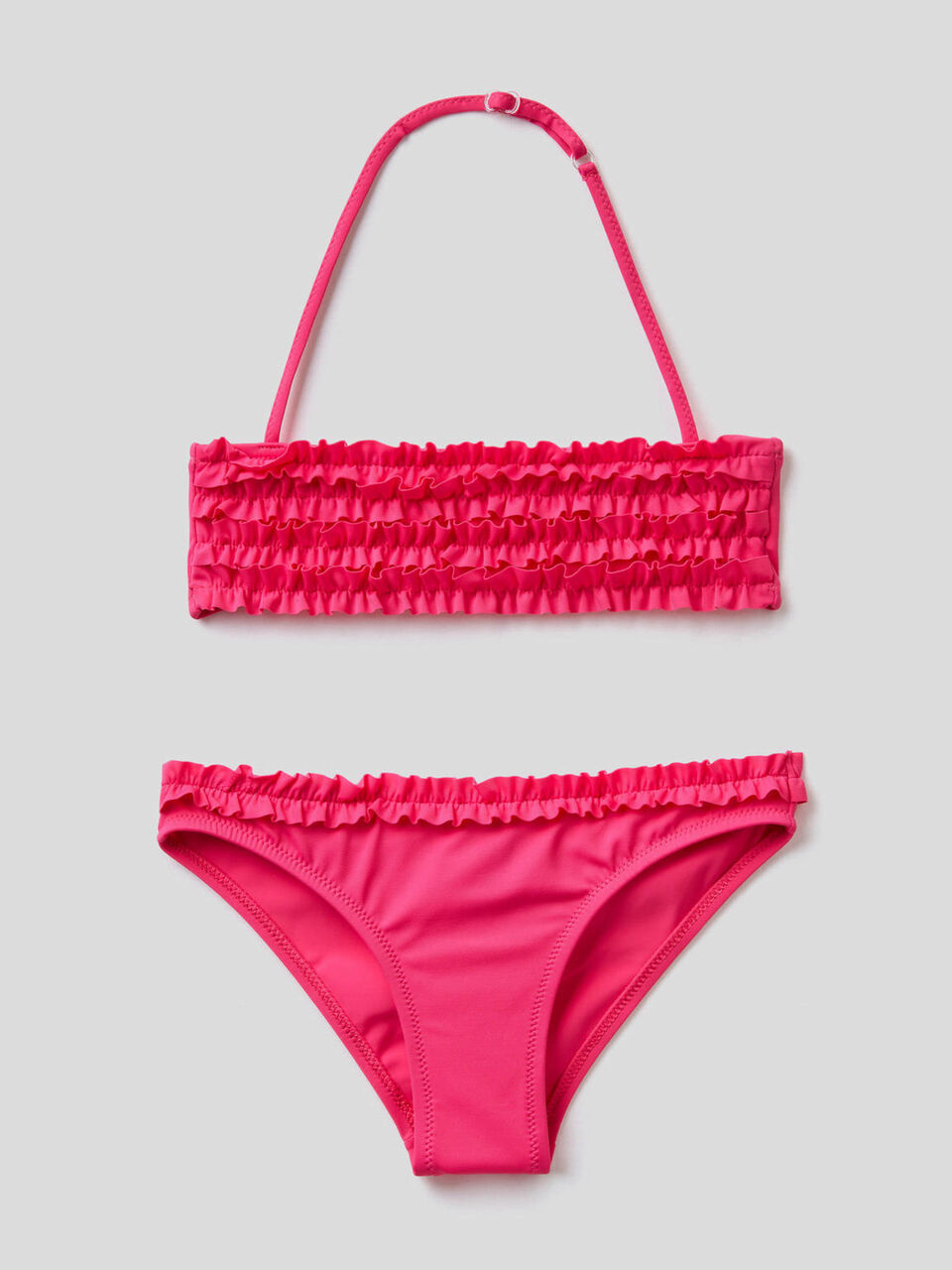 Bikini de ECONYL® con volantes image number 1