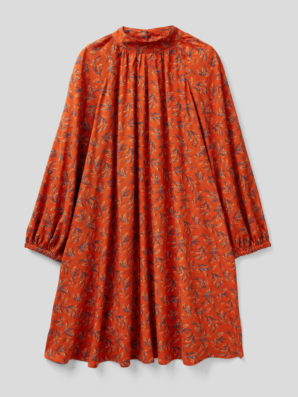 Vestido estampado de viscosa sostenible image number 1