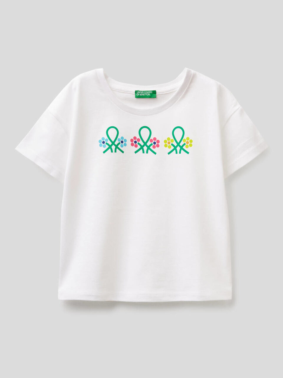 Camiseta boxy de algodón puro image number 1