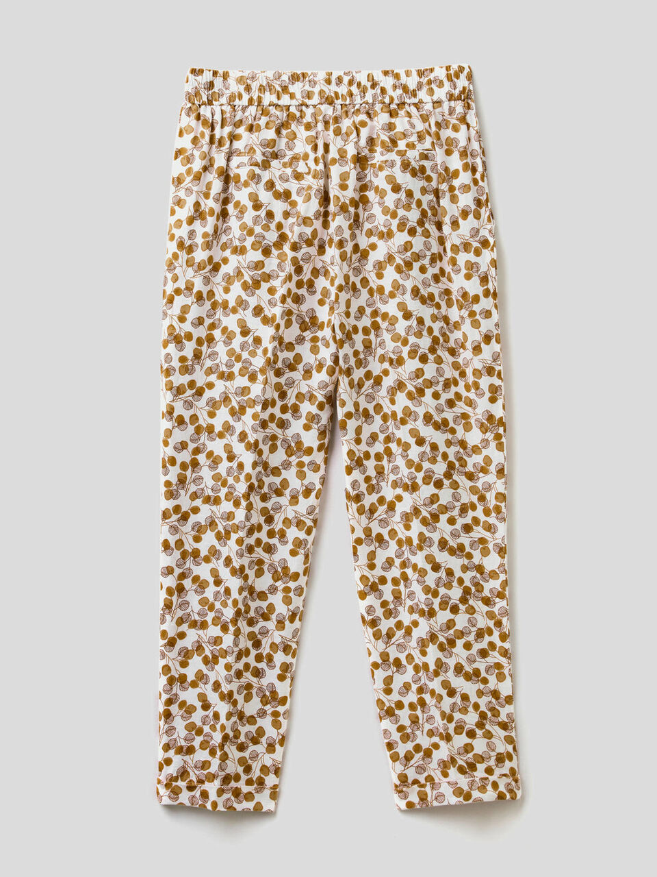 Pantalón de 100% lino con estampado image number 2