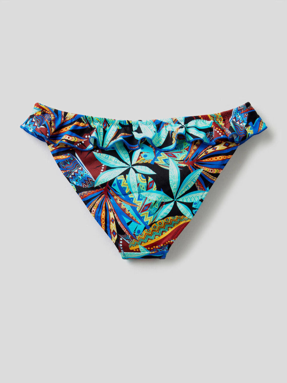Braguita de bikini con estampado tropical image number 2