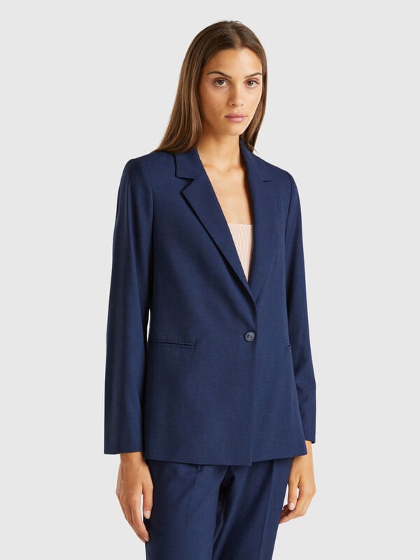 Blazer de viscosa mixta elástica Mujer