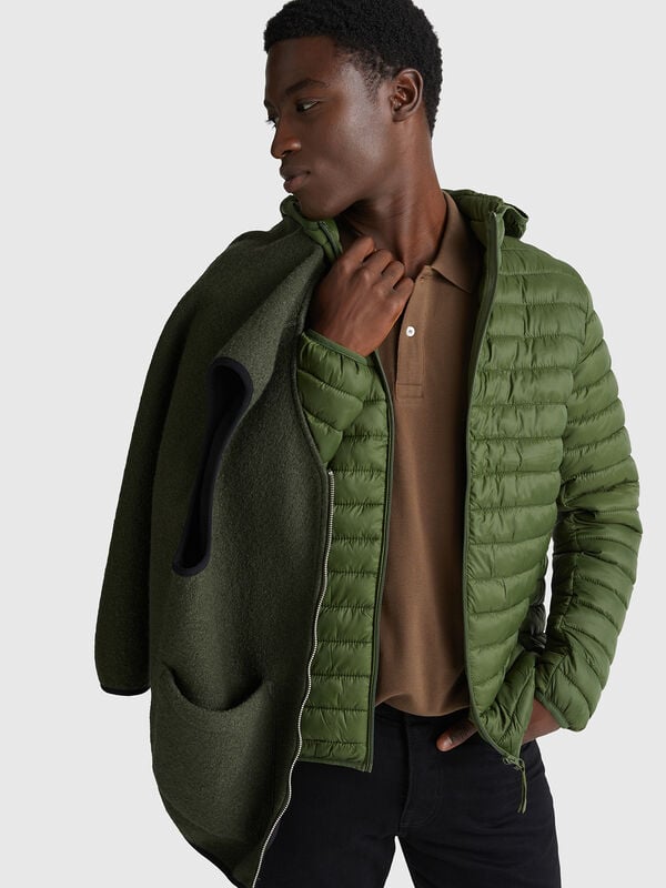 Chaqueta acolchada de corte regular Hombre