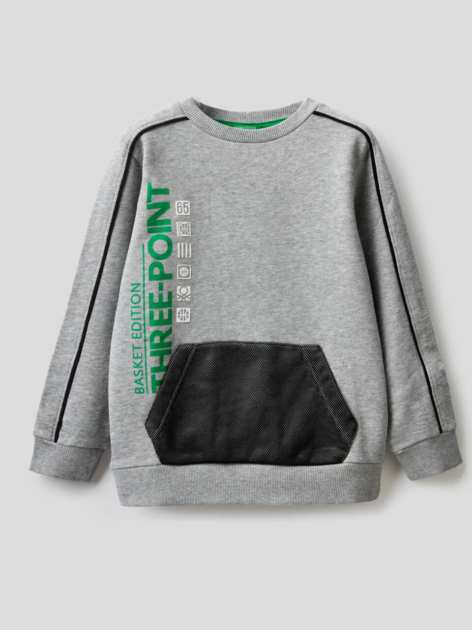 Sudadera de algodón con bolsillo frontal image number 1