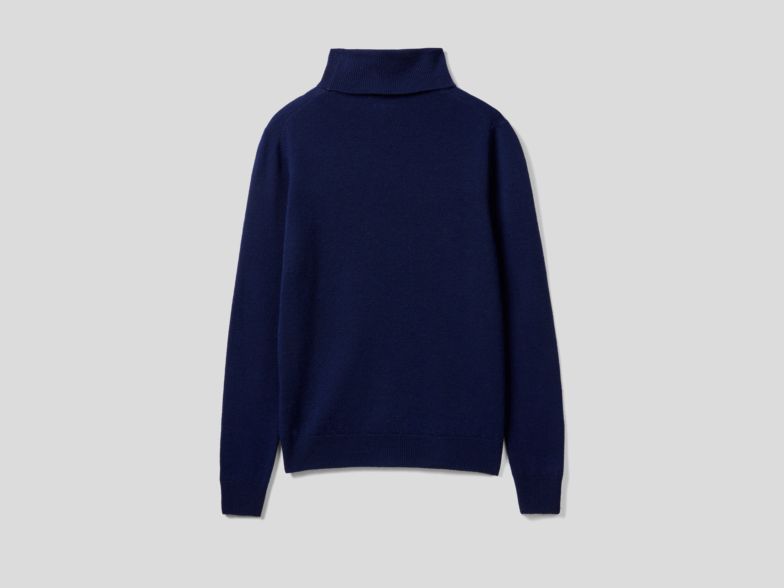 Jersey azul marino cuello alto mujer
