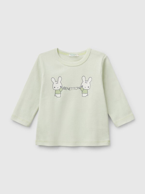 Camiseta de manga larga de algodón  Recién nacidos