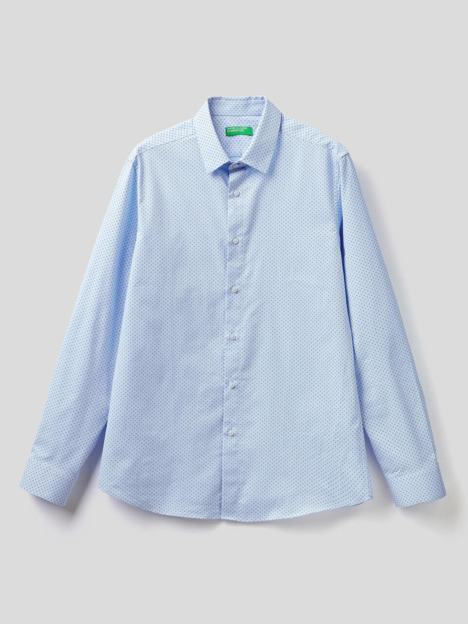 Camisa ceñida de 100 % algodón image number 1