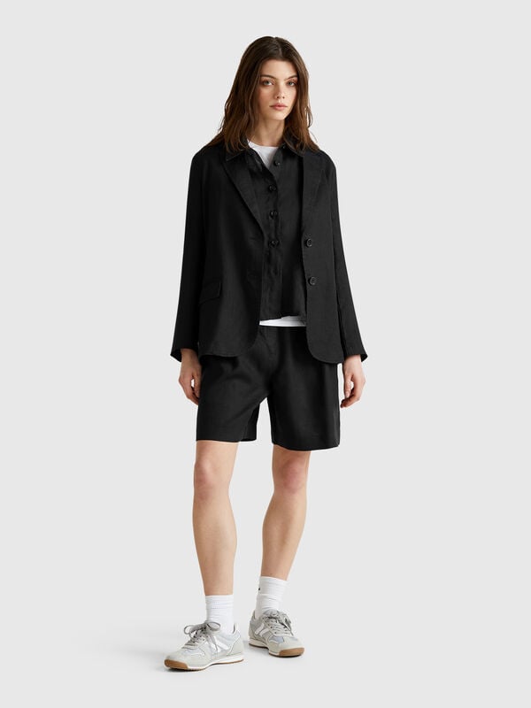 Bermudas 100% lino Mujer
