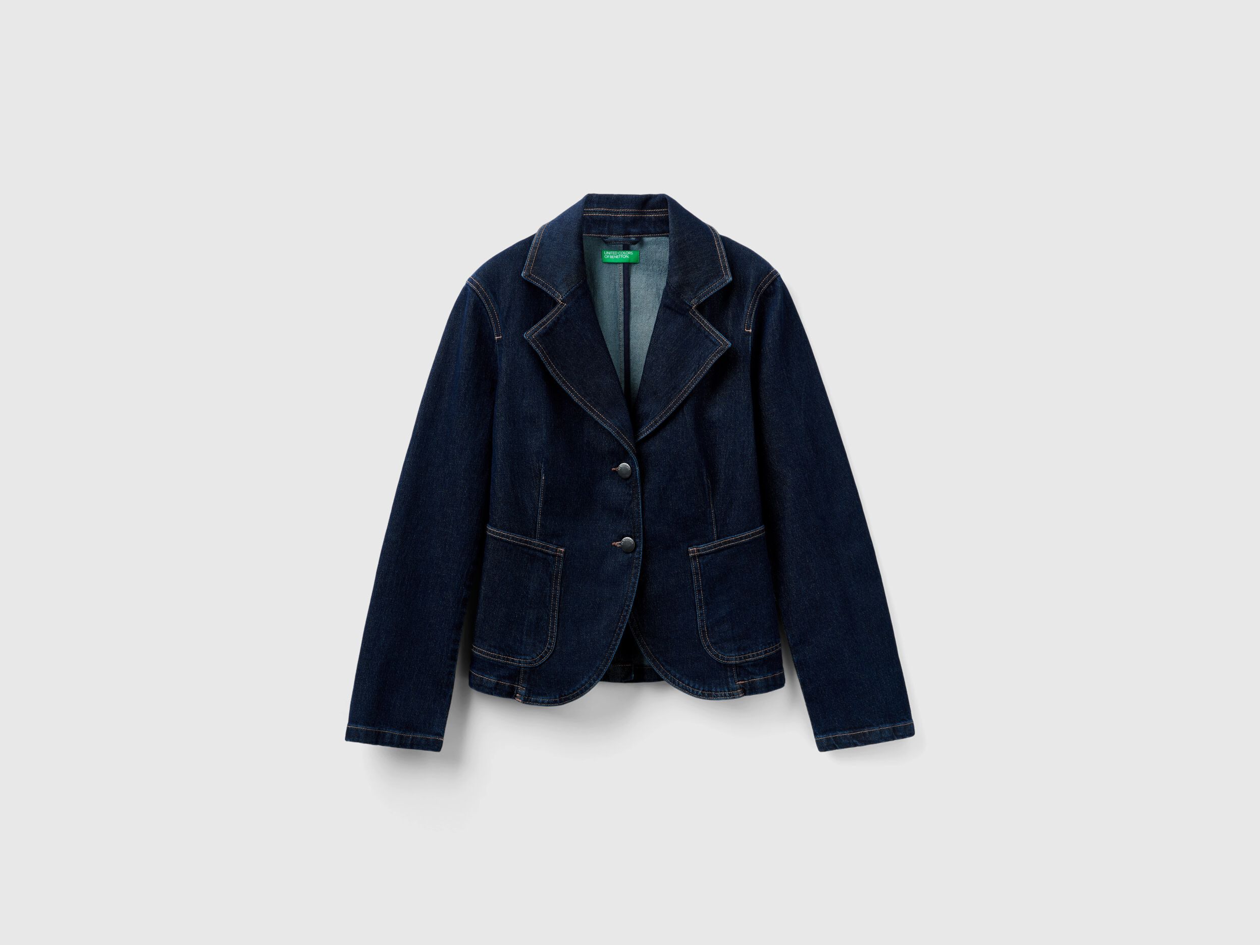Blazer vaquero Azul Oscuro Benetton