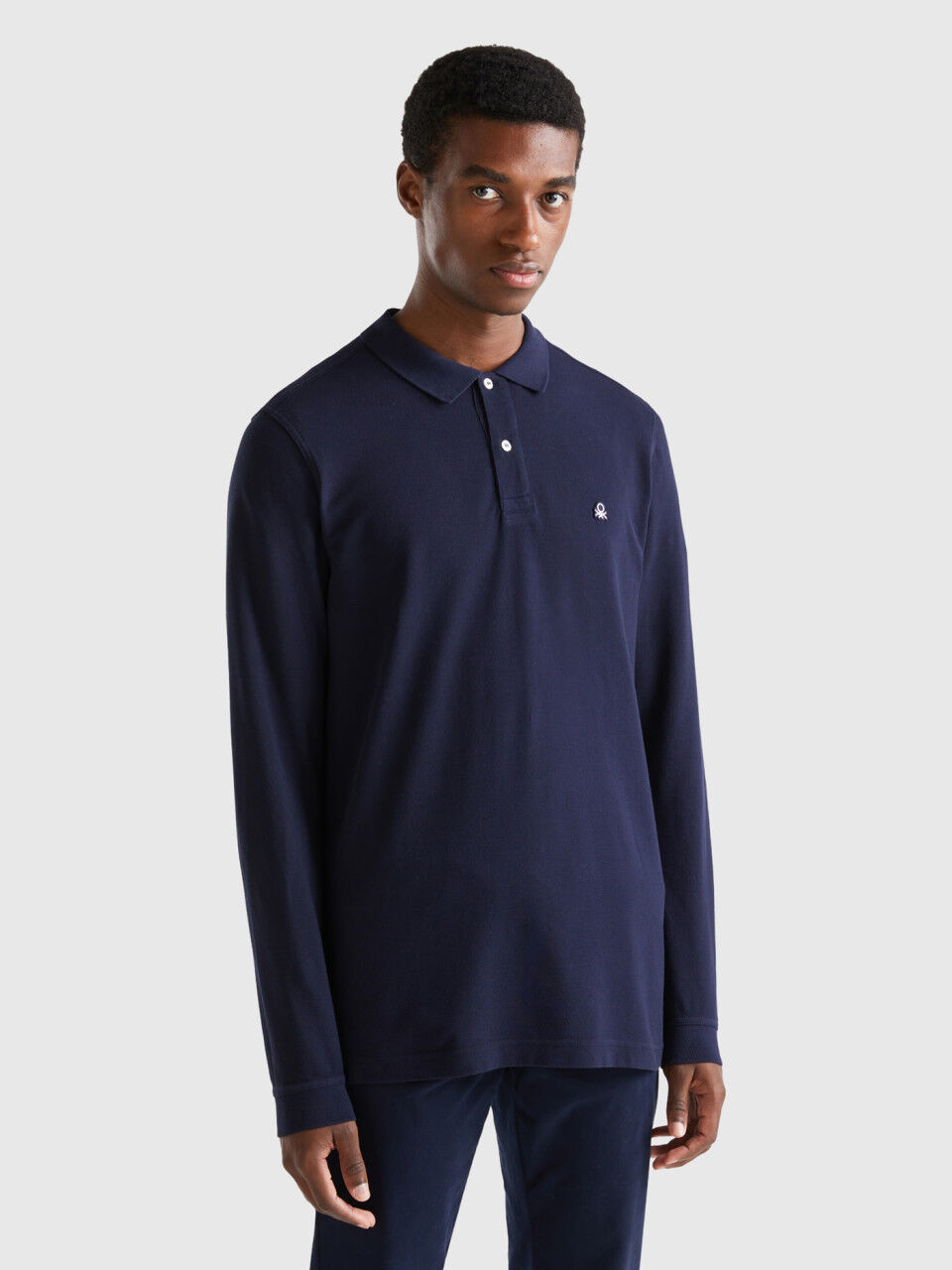 Polo de manga larga hombre store