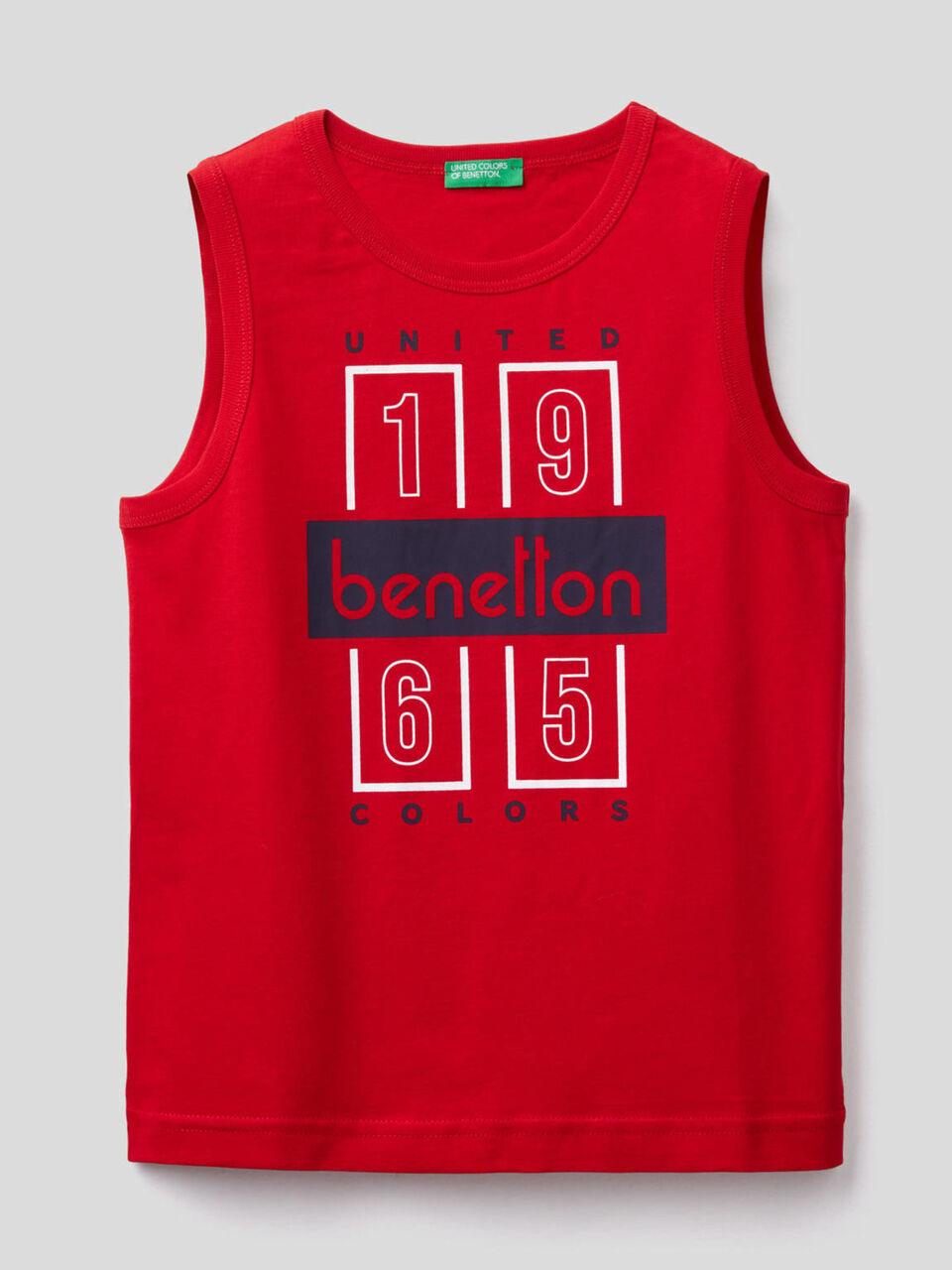 Camiseta sin mangas con estampado de logotipo image number null