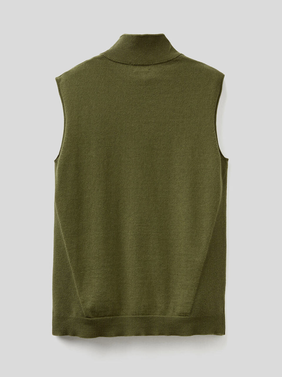 Jersey de cachemir mixto sin mangas image number null