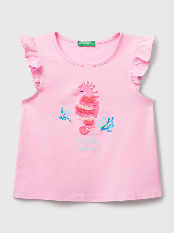 Camiseta sin mangas estampada Niña