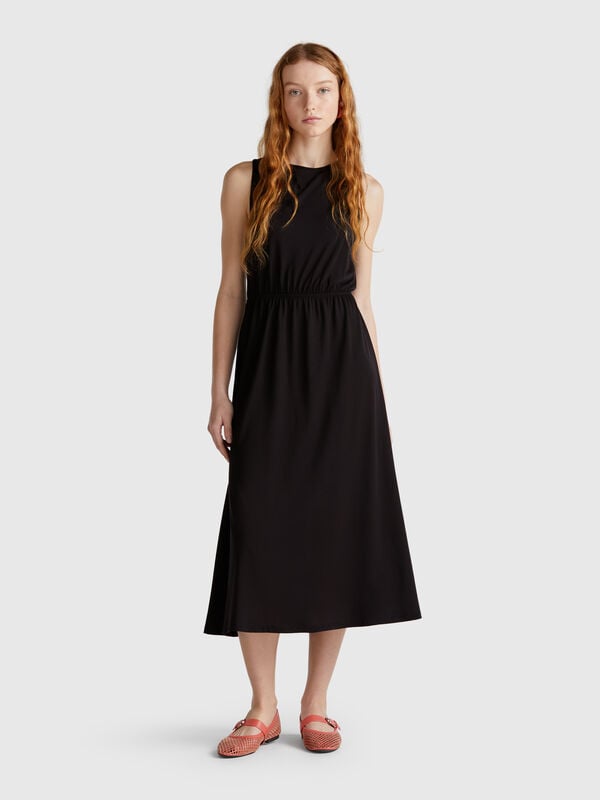 Vestido con espalda abierta Mujer