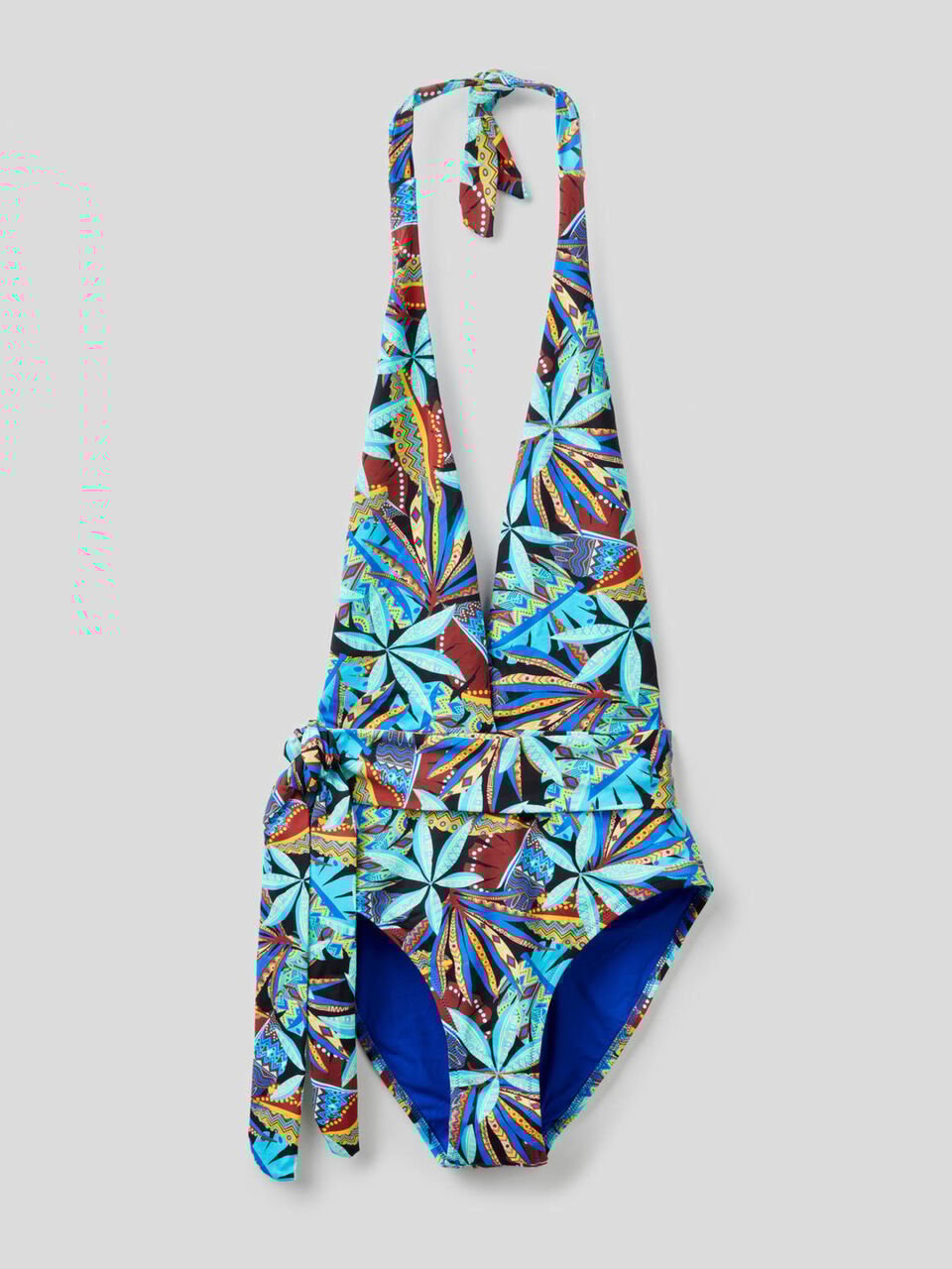 Monokini con estampado tropical image number 1