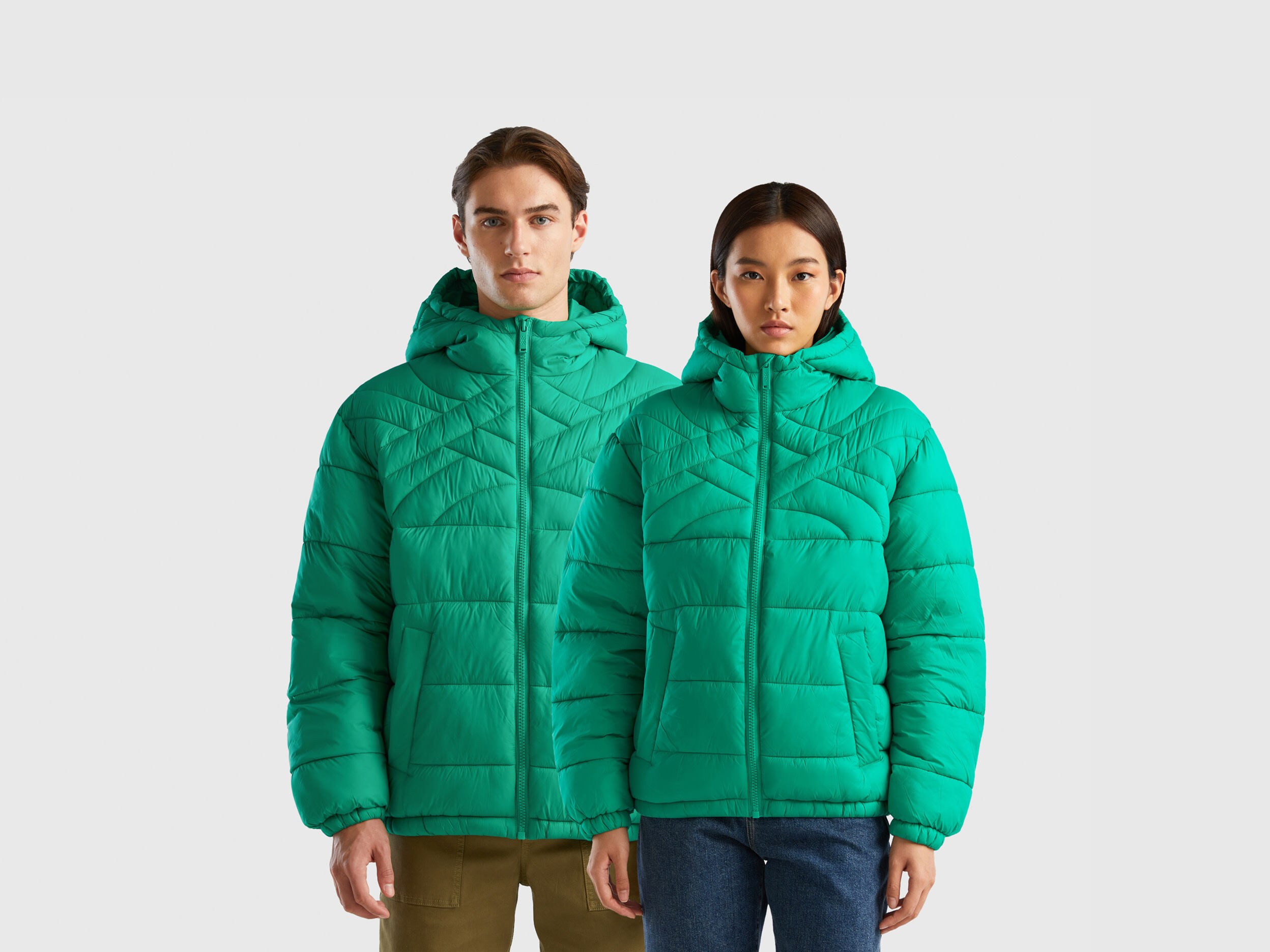 Plumiferos benetton hombre 2025
