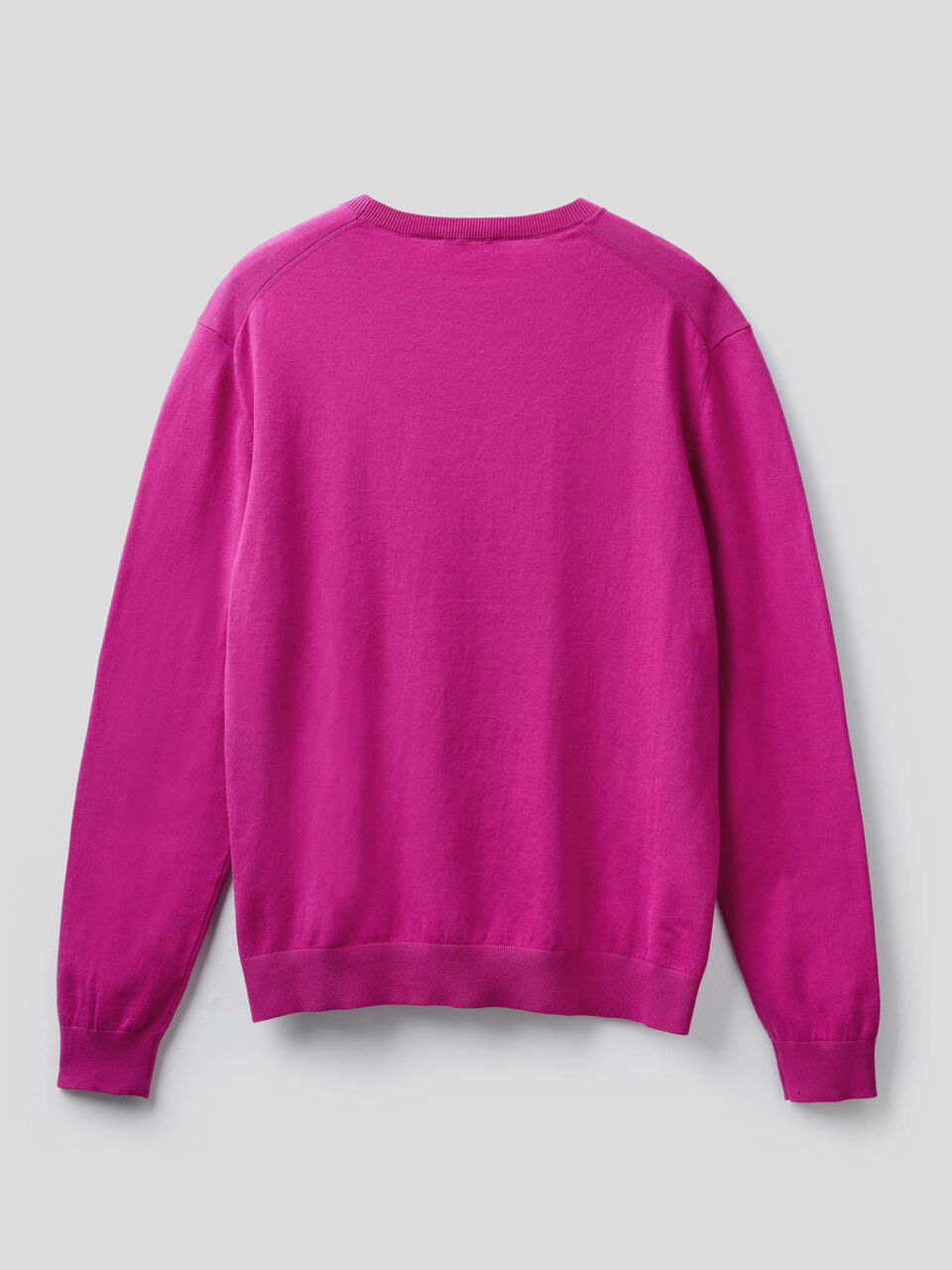 Jersey de cuello redondo de algodón mixto image number 2