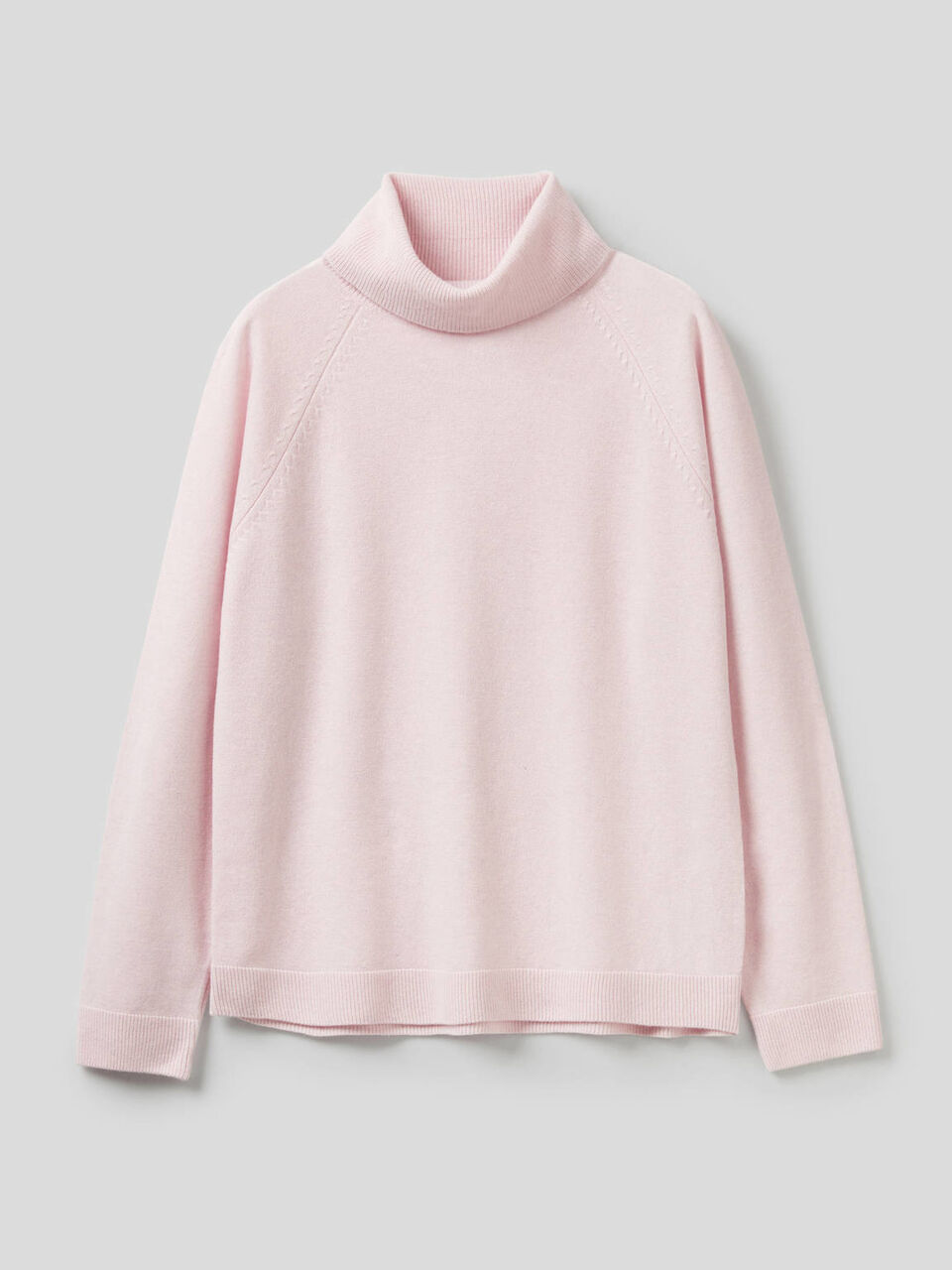 Jersey de cuello alto en mezcla de lana y cachemir image number 1