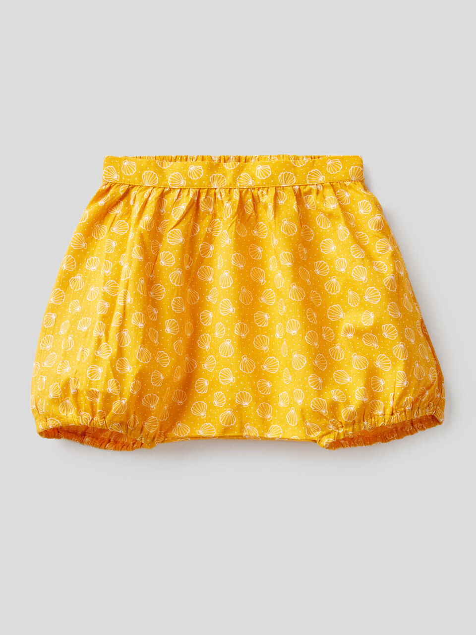 Pantalón corto estampado de 100% algodón image number null