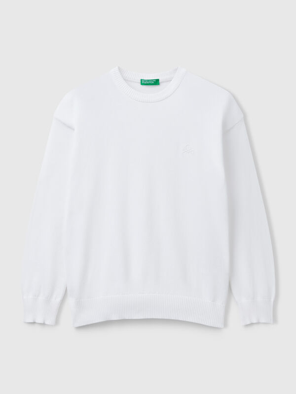 Jersey de algodón puro con logotipo Niño