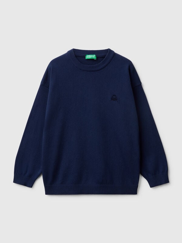 Jersey de algodón puro con logotipo Niño