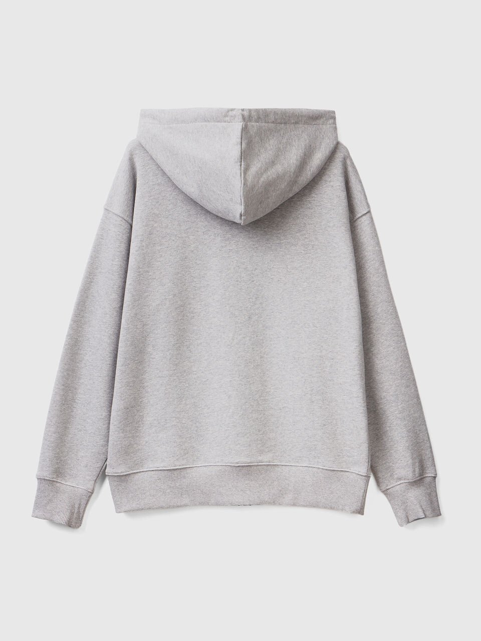 DE PUNTO CON CREMALLERA SUDADERA CON CAPUCHA Gris / Light Grey