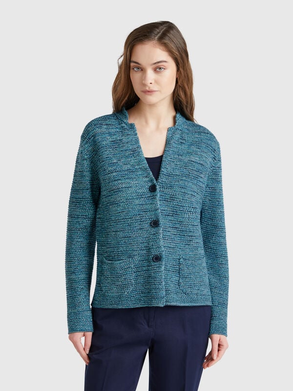 Chaqueta de punto 100% algodón Mujer