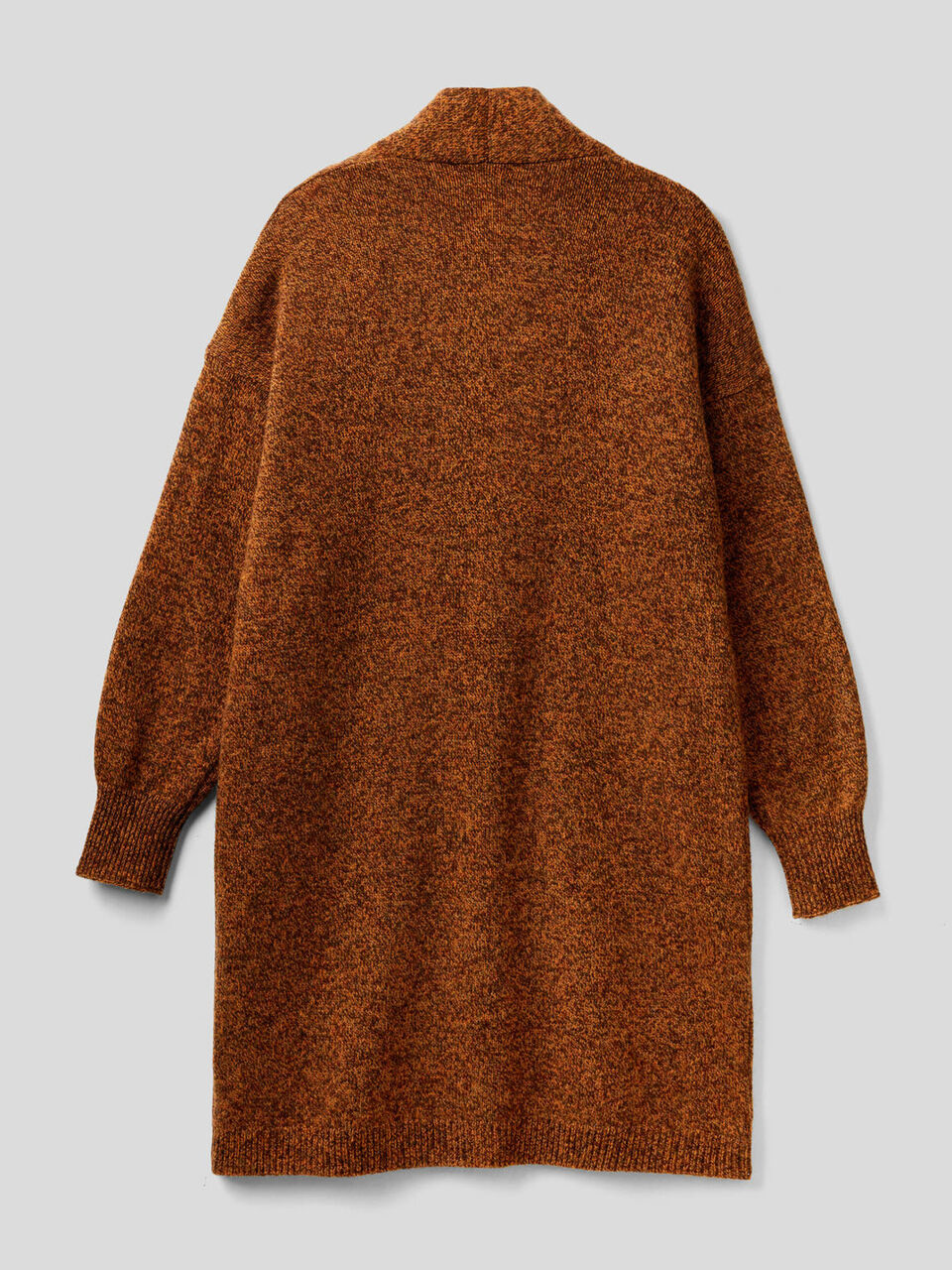 Abrigo de pura lana tricot Shetland image number 2