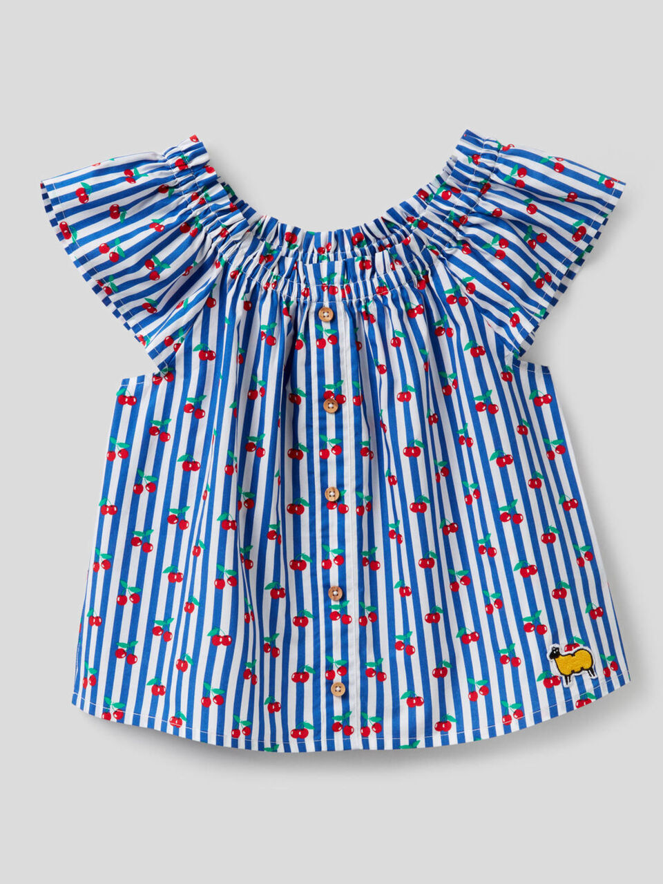 Blusa estampada de 100% algodón image number 1