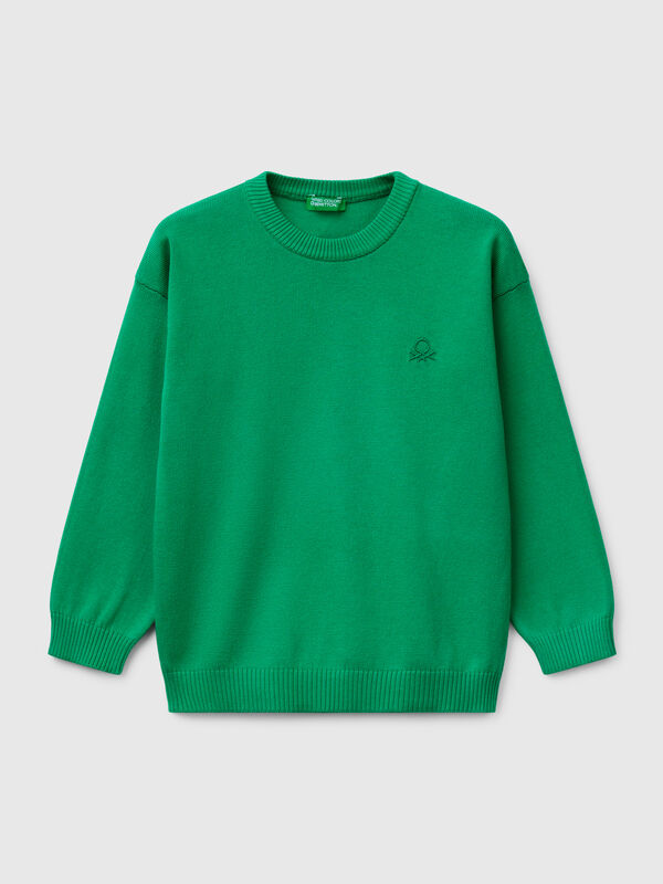 Jersey de algodón puro con logotipo Niño