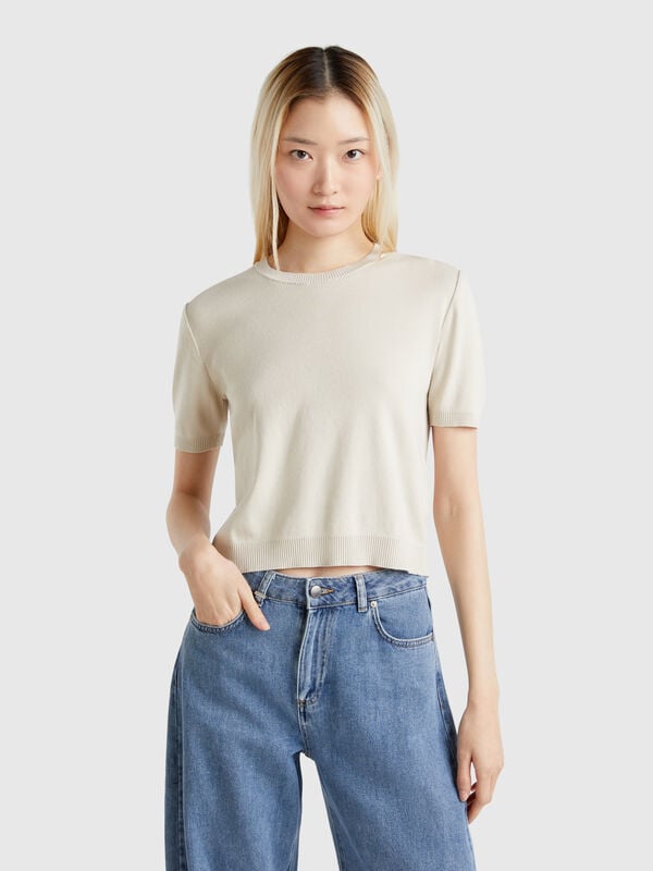 Camisa manga corta 100% algodón Mujer
