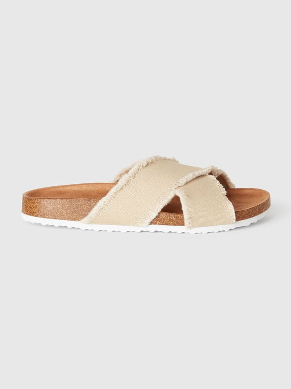 Pantuflas con doble banda Mujer