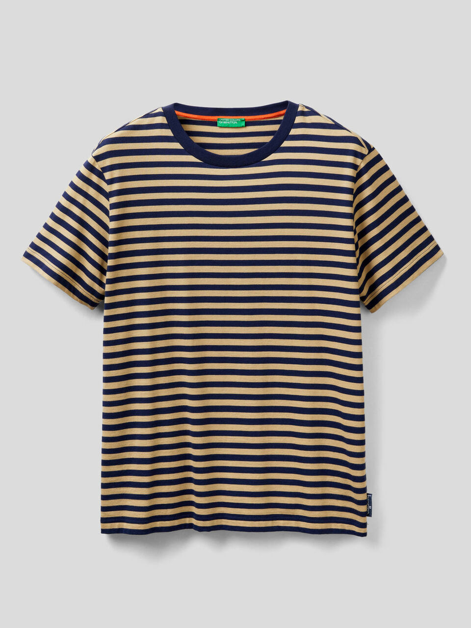 Camiseta de rayas de 100 % algodón orgánico image number 1