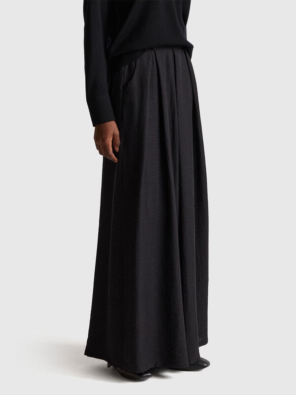 Falda pantalón de mezcla de viscosa Falda pantalón de mezcla de viscosa Mujer