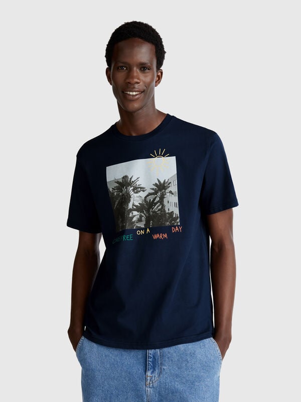 Camiseta con estampado fotográfico Hombre
