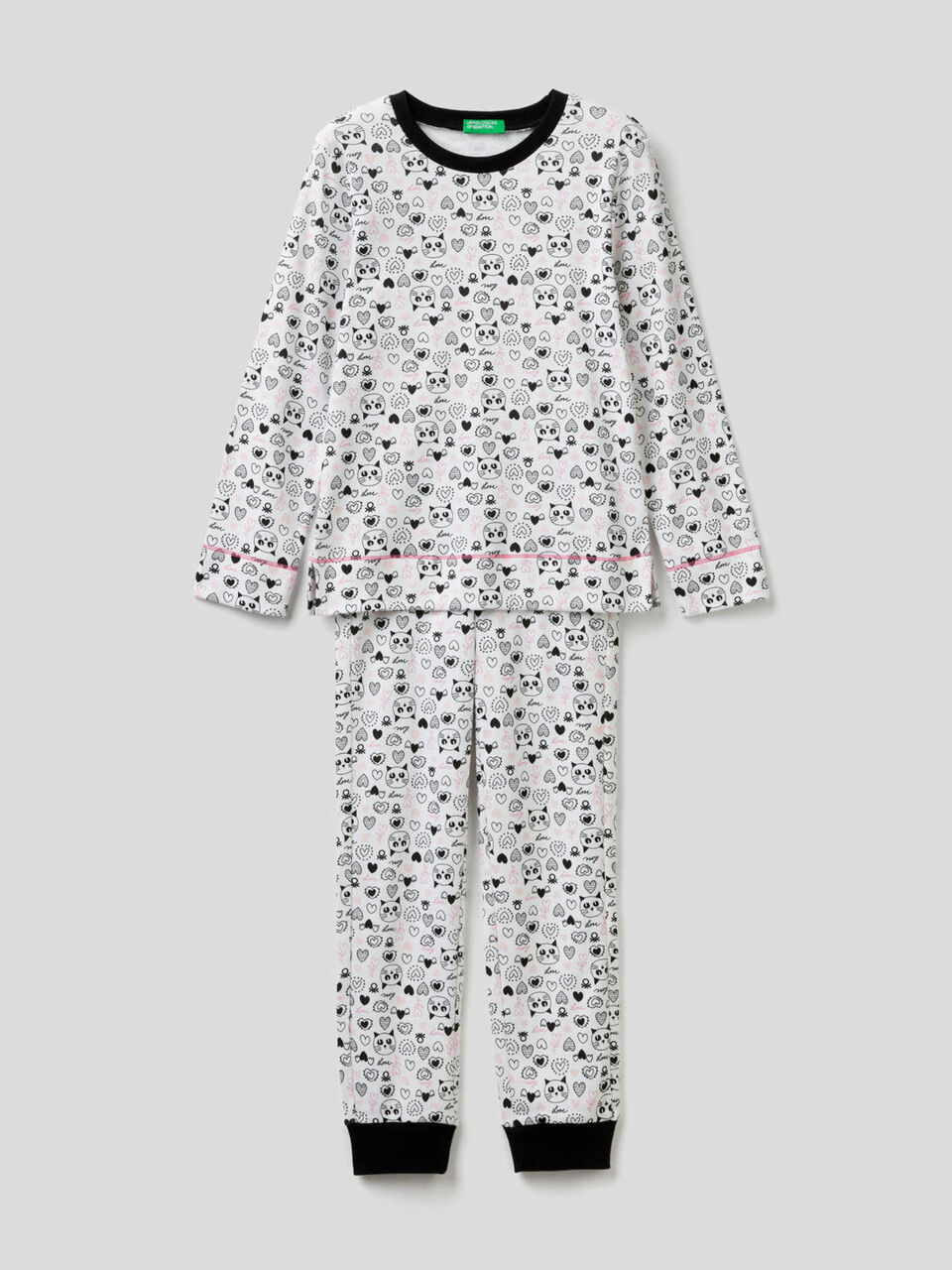 Pijama estampado de 100 % algodón image number 1