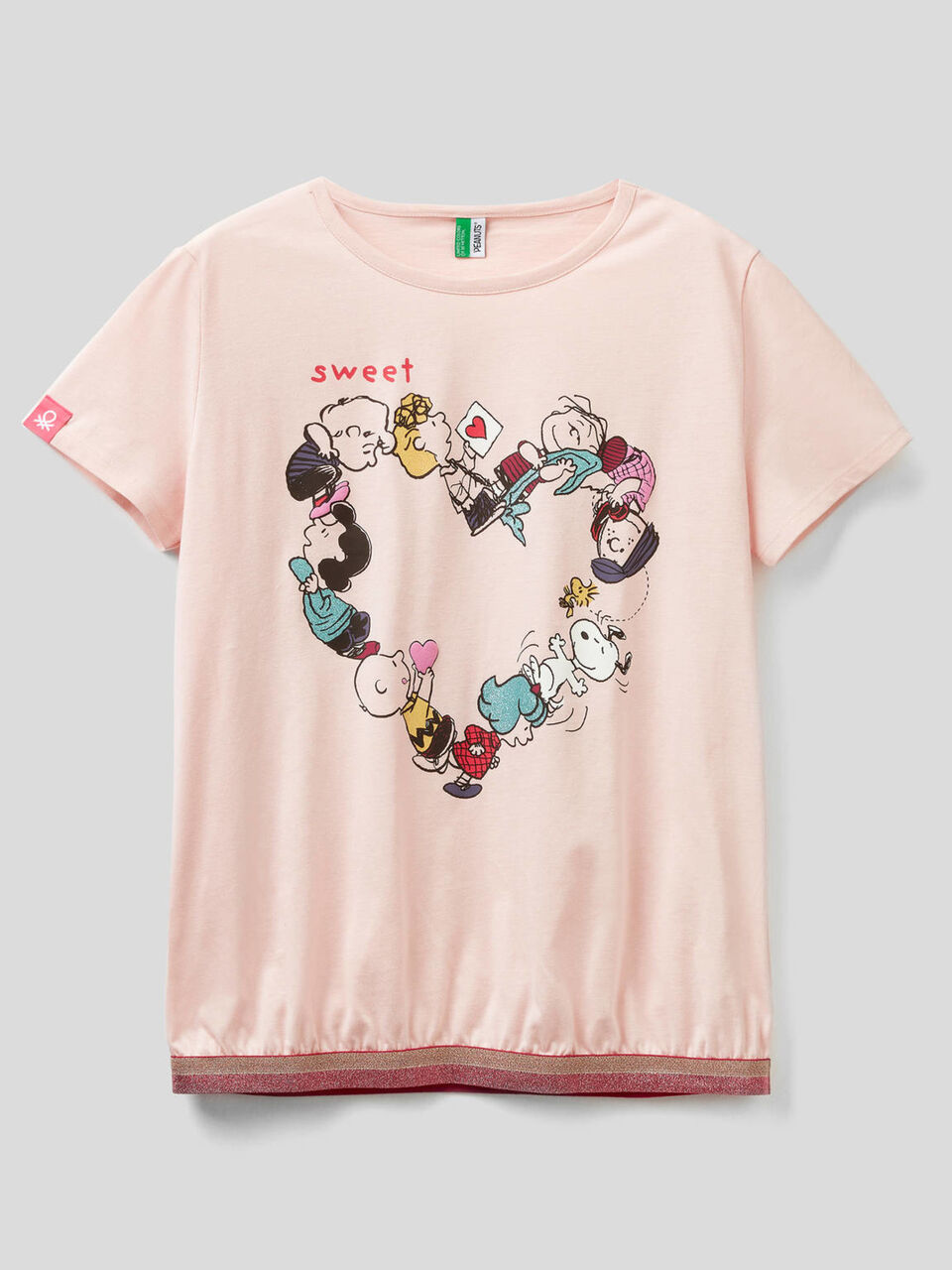 Camiseta con estampado de los Peanuts y elástico con lúrex image number 1