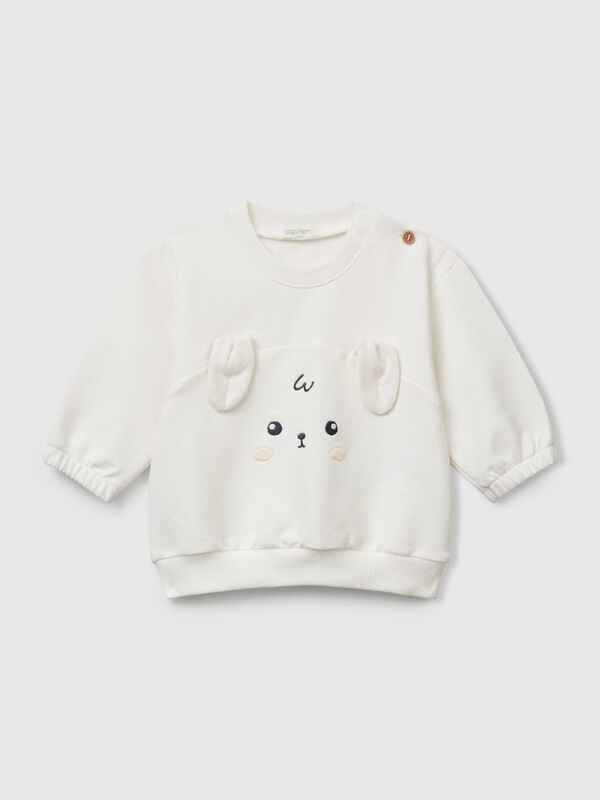 Sudadera con bordado y parche Recién nacidos