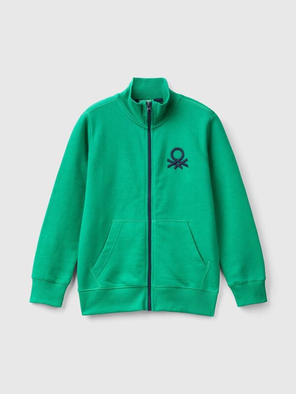 Sudadera con cremallera de algodón puro Niño