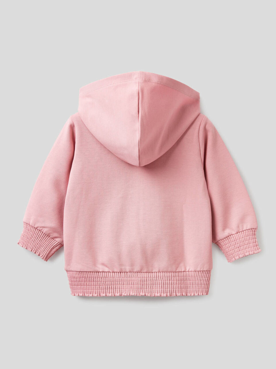 Sudadera de algodón orgánico elástico con capucha image number 2