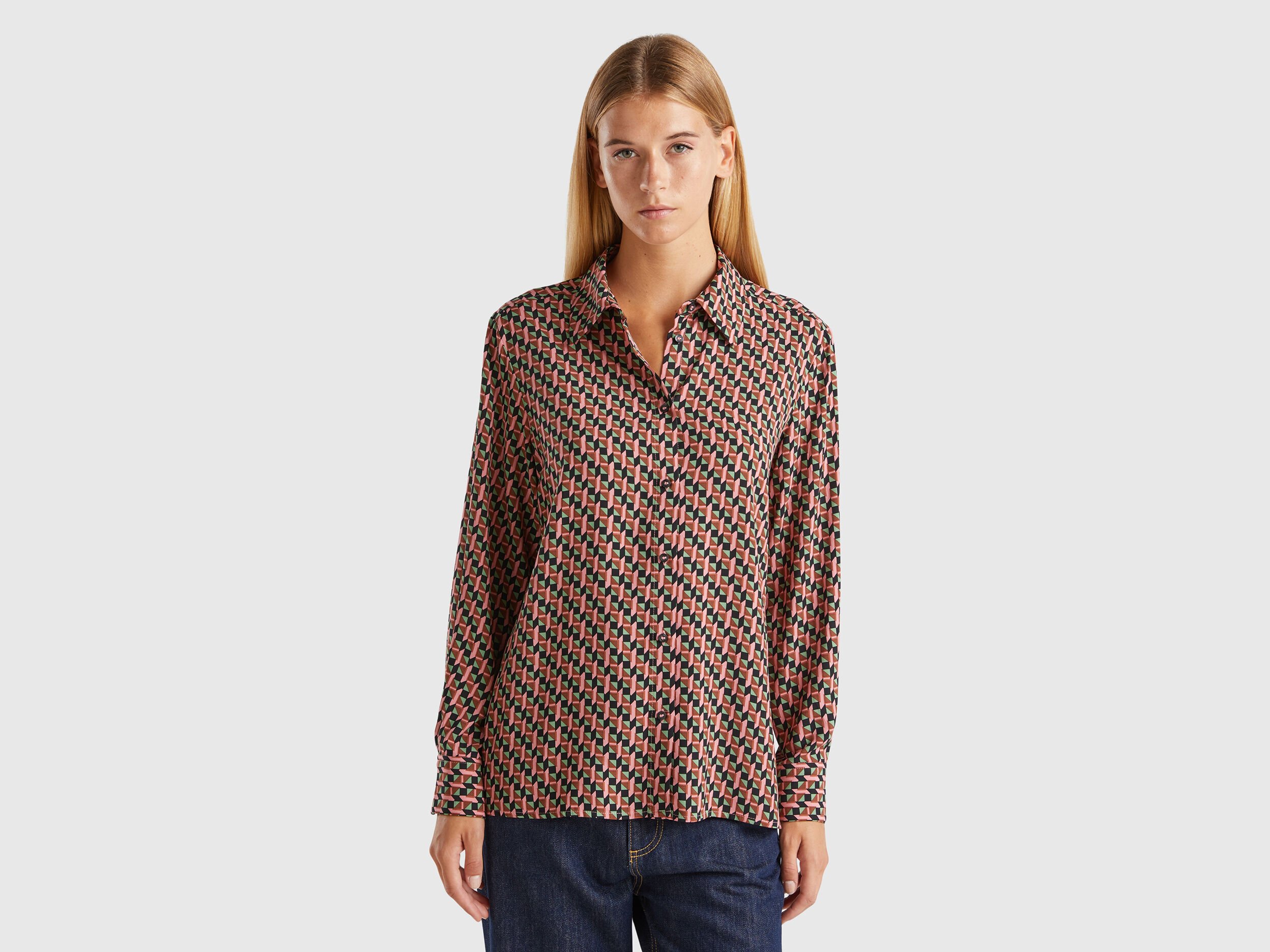 Camisas mujer benetton clearance